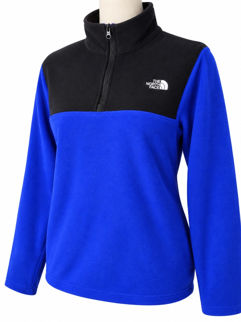 The North Face Black and Blue Kids' Half-Zip Fleece Pullover